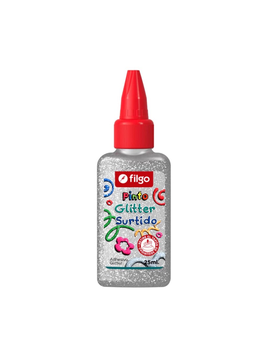 Adhesivo Filgo Glitter - Plateado 