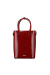 CARTERA MATERA TERRANO DE MANO CHAROL BORDEAUX