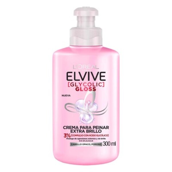 Crema para Peinar Elvive Glycolic Gloss 300 ml - L'Oréal Crema para Peinar Elvive Glycolic Gloss 300 ml - L'Oréal