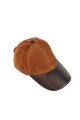 Gorro de cuero Tostado