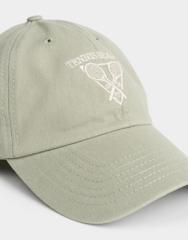 Caps Clasico Gorra Canvas "tennis Season" - Verde Medio