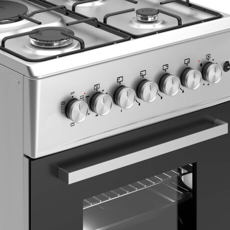Cocina combinada Dikler 3H+1D D-7 inox. Cocina combinada Dikler 3H+1D D-7 inox.