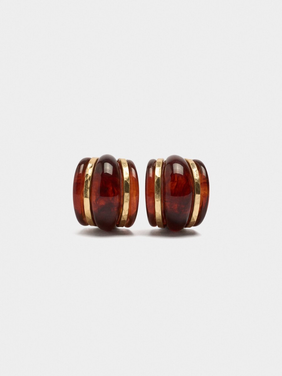 Aros Abiertos Efecto Carey marron