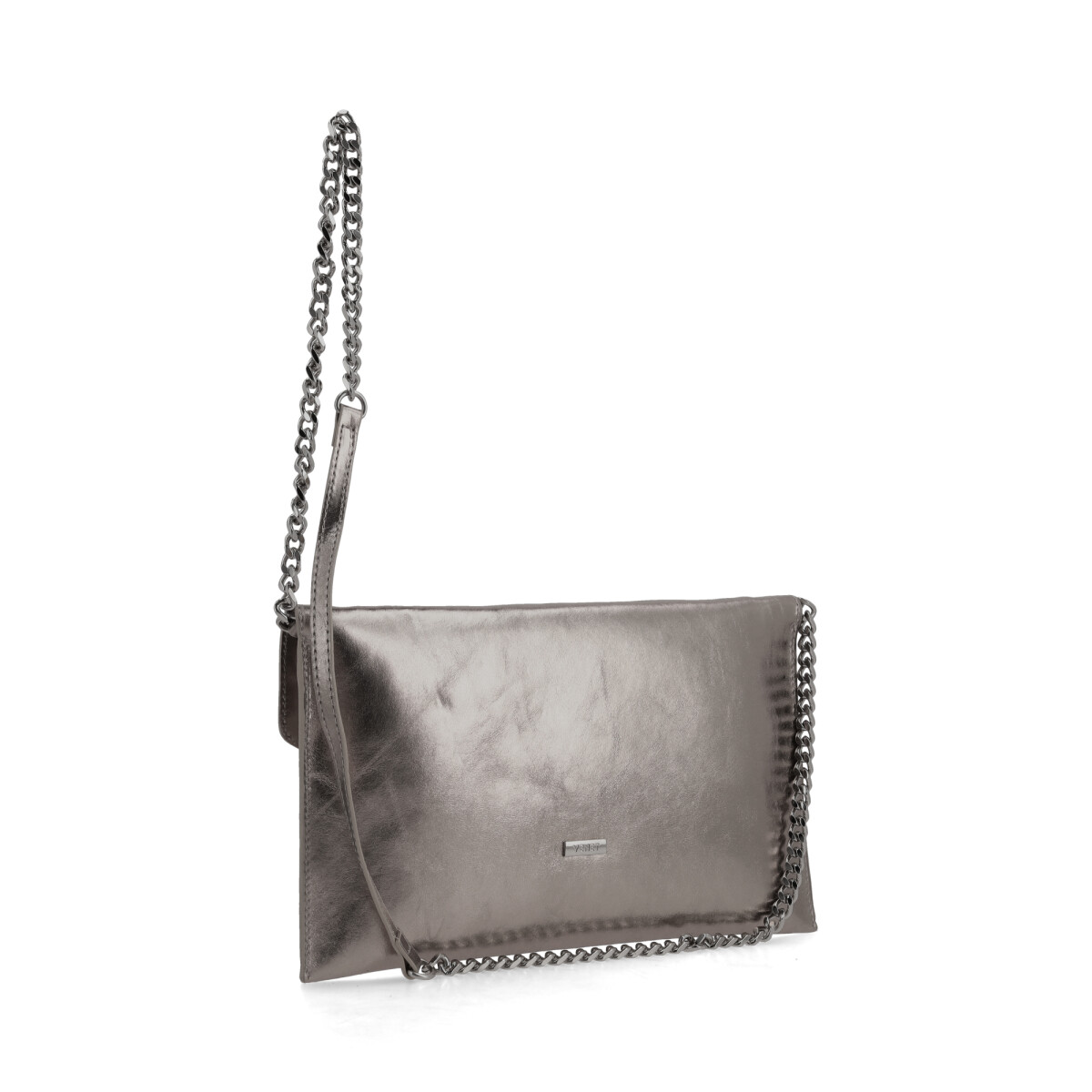 CARTERAS VENET - CUERO CUMPLI - PLATEADO