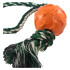 Juguete Masticable Perro Pelota Maciza Cuerda Resiste Variante Color Naranja