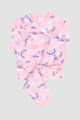 Pijama infantil polar unicornios y arcoiris Rosado