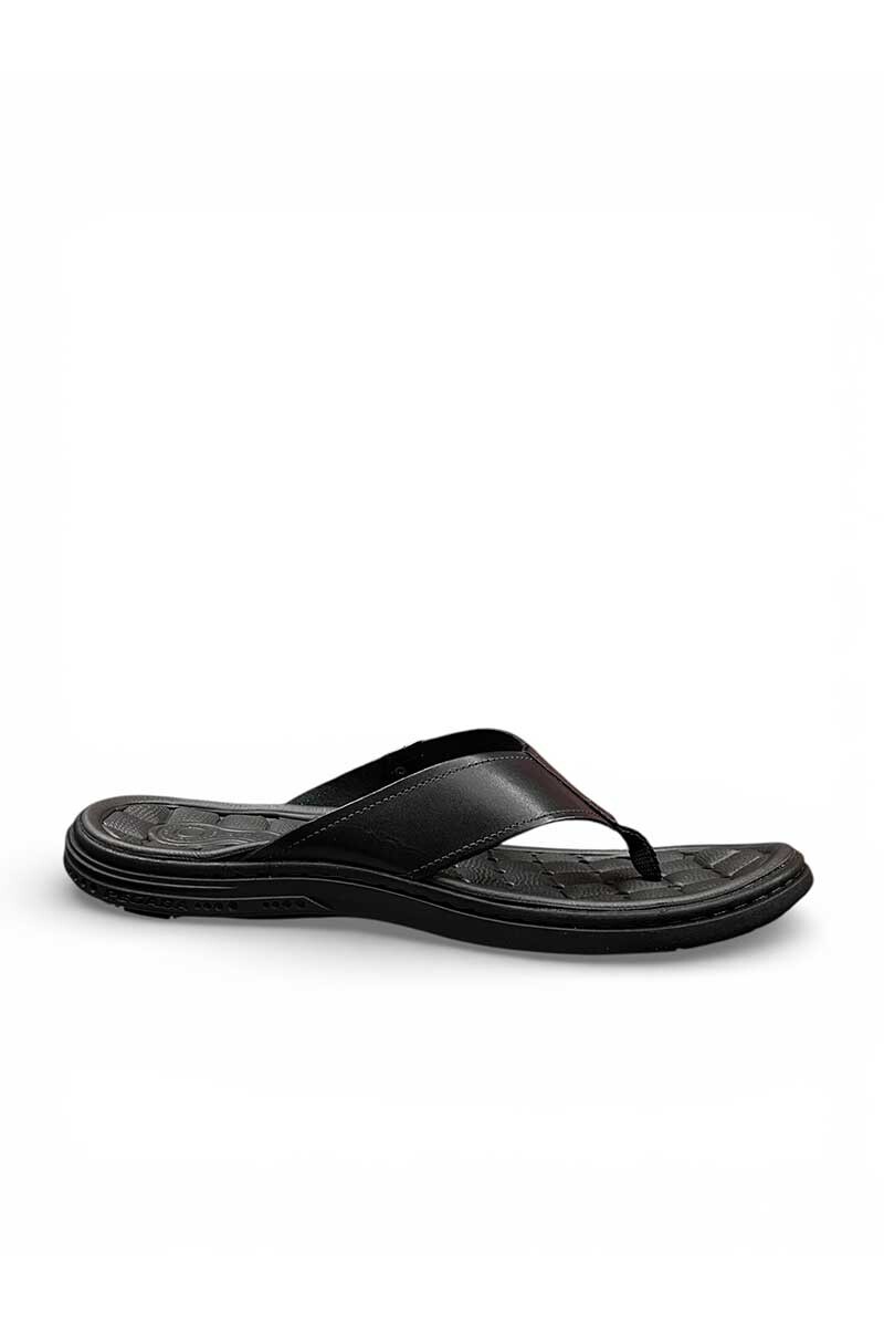 SANDALIA PEGADA OJOTA CUERO 131281 Negro