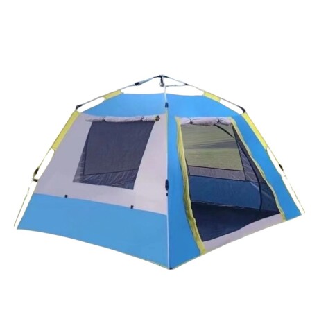 Carpa Automática Para 2 Personas Con Ventanas Celeste