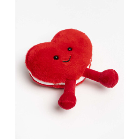 Plushie Charm Corazon Rojo Rojo Cereza