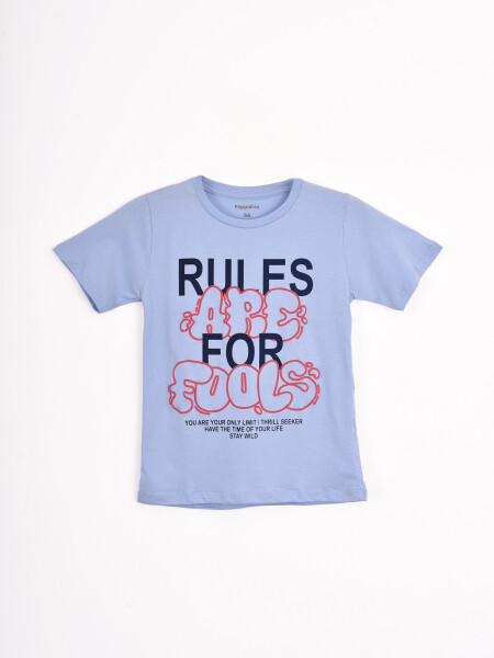 REMERA FORMULA CELESTE