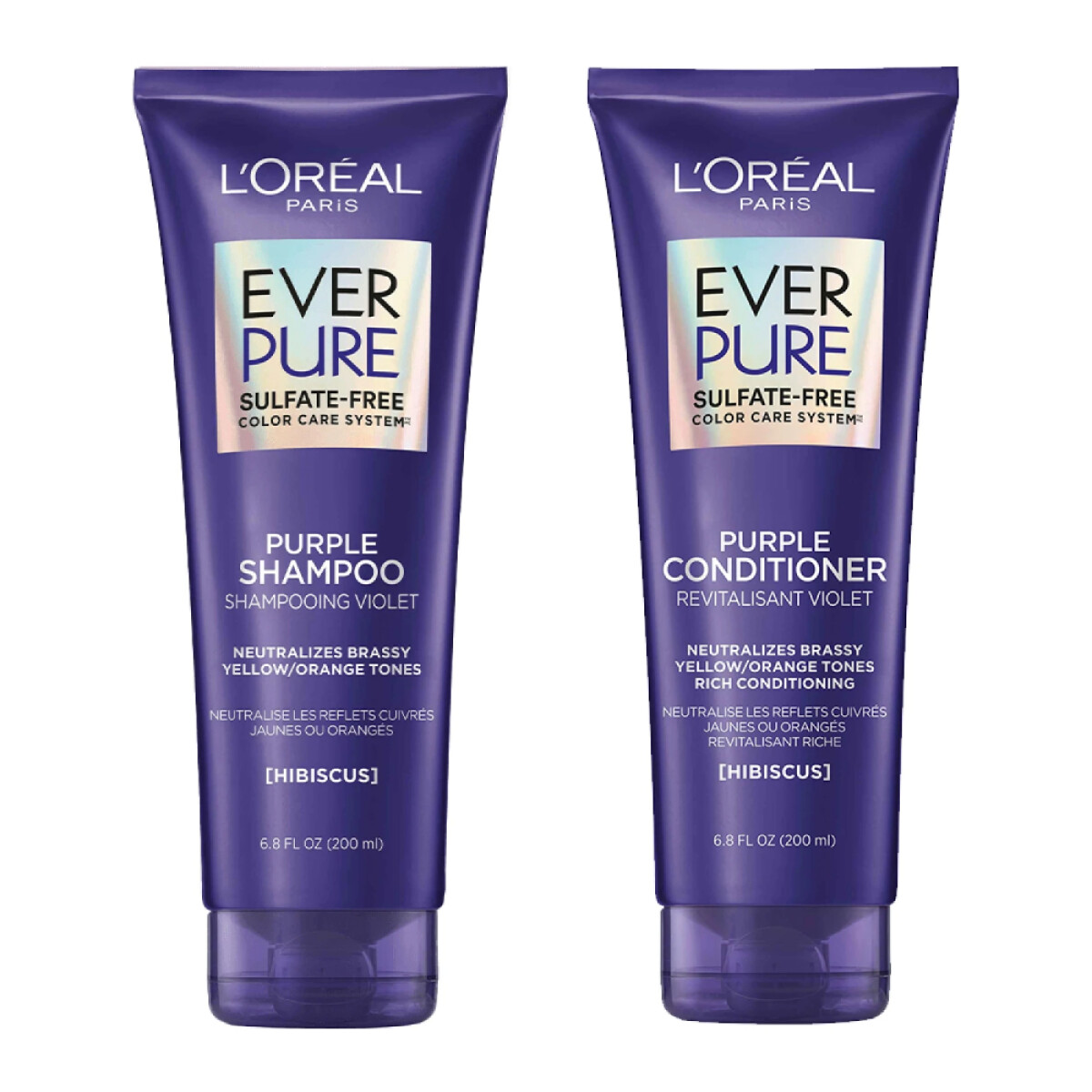 Pack L'Oréal Paris Elvive EverPure Shampoo 200ml + Acondicionador 200ml 