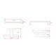 SET DE ACCESORIOS CUADRADO METAL LINEA ZINC COLOR CROMO CROMO