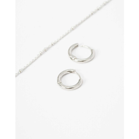 Set De Bijouterie Plateado Rodio