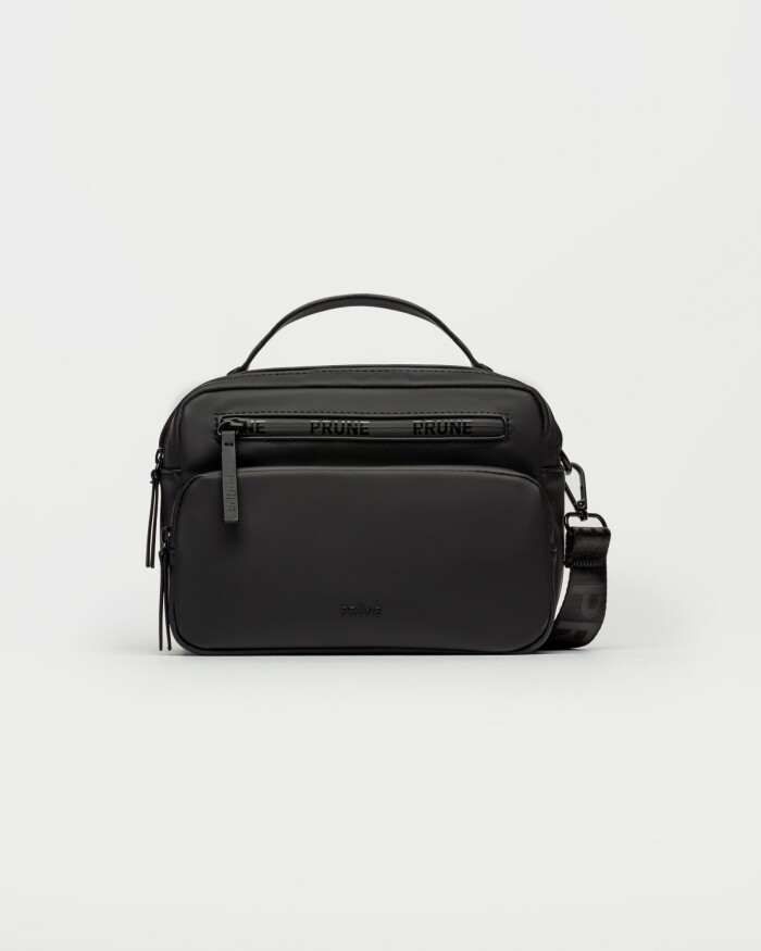 Bandolera Rubber En Efecto Rubber Matte Negro