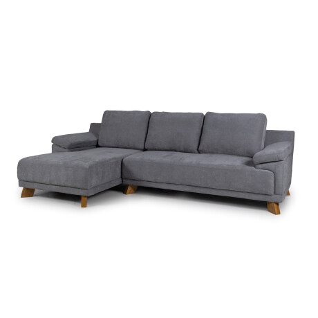 Rinconera Adalia - Tela Microfibra - Chaise izquierdo 9250 (Grafito)