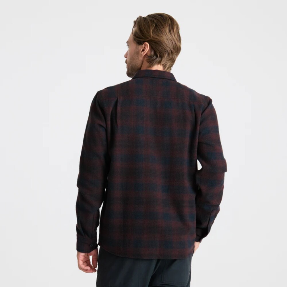 Camisa Roark Crossroads Flannel Hombre Dark Brown