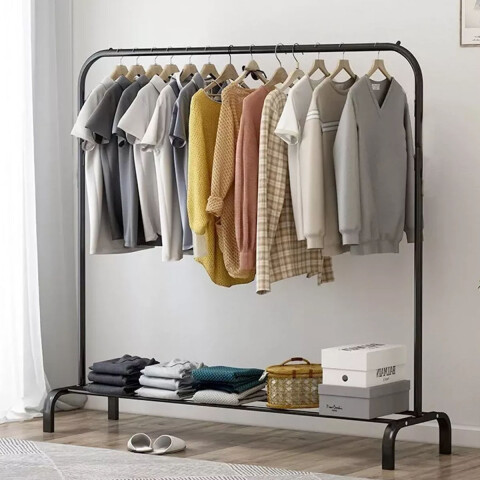 Perchero Para Ropa Percha Metal Organizador Estante Placard Imback Color Negro Perchero Para Ropa Percha Metal Organizador Estante Placard Imback Color Negro