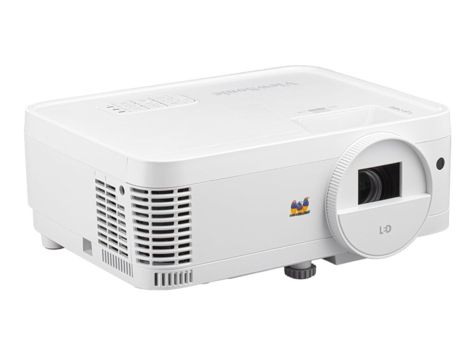 ViewSonic LS500WH - Proyector DLP - RGB LED - 2000 ANSI lumens - WXGA (1280 x 800) - 16:10 - 720p - objetivo zoom 