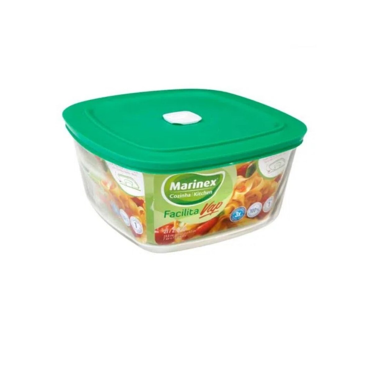 TUPPER DE VIDRIO "MARINEX" VAP 2 LT 