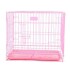 Canil Jaula Corral Perro Mascota Lili 90 cm Grande De Metal Variante Color Rosado