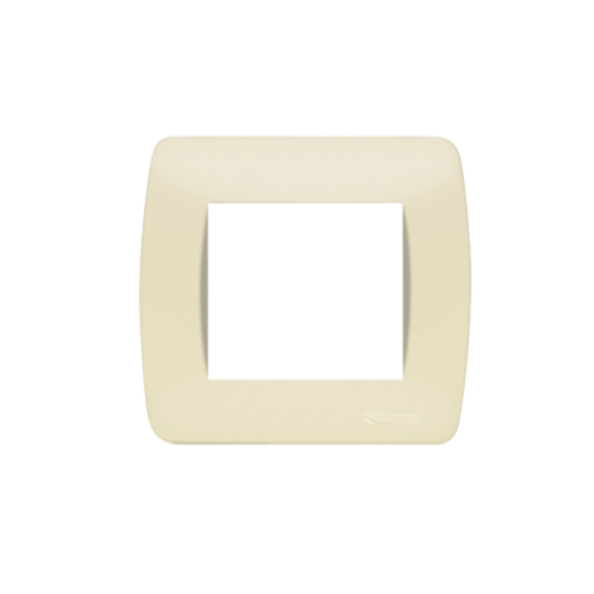 Plaqueta 2X2" p/2 módulos marfil - Loft - C57010 