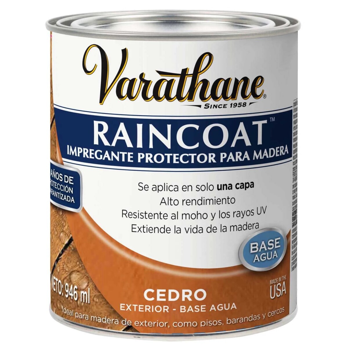 Impregnante Hidrorrepelente 1L Varathane - Cedro 