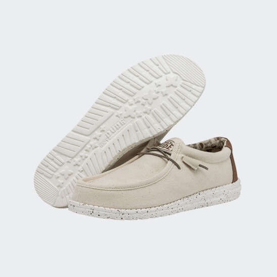 Calzado Hey Dude Wally Stretch Canvas Beige