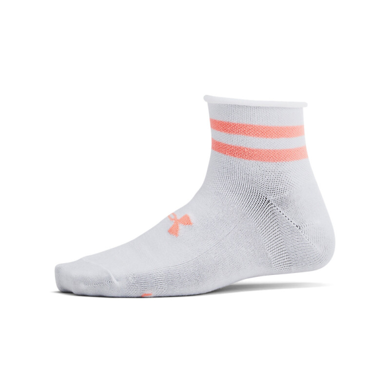 UA W Essential Nov 3pk Qtr-RED WHT-101