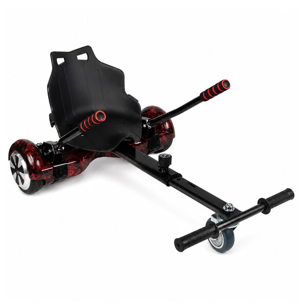 Skate Eléctrico 6.5" Rp600b8 + Asiento PK SKATE 6.5 ROJO NEGRO + ASIENTO SKATE