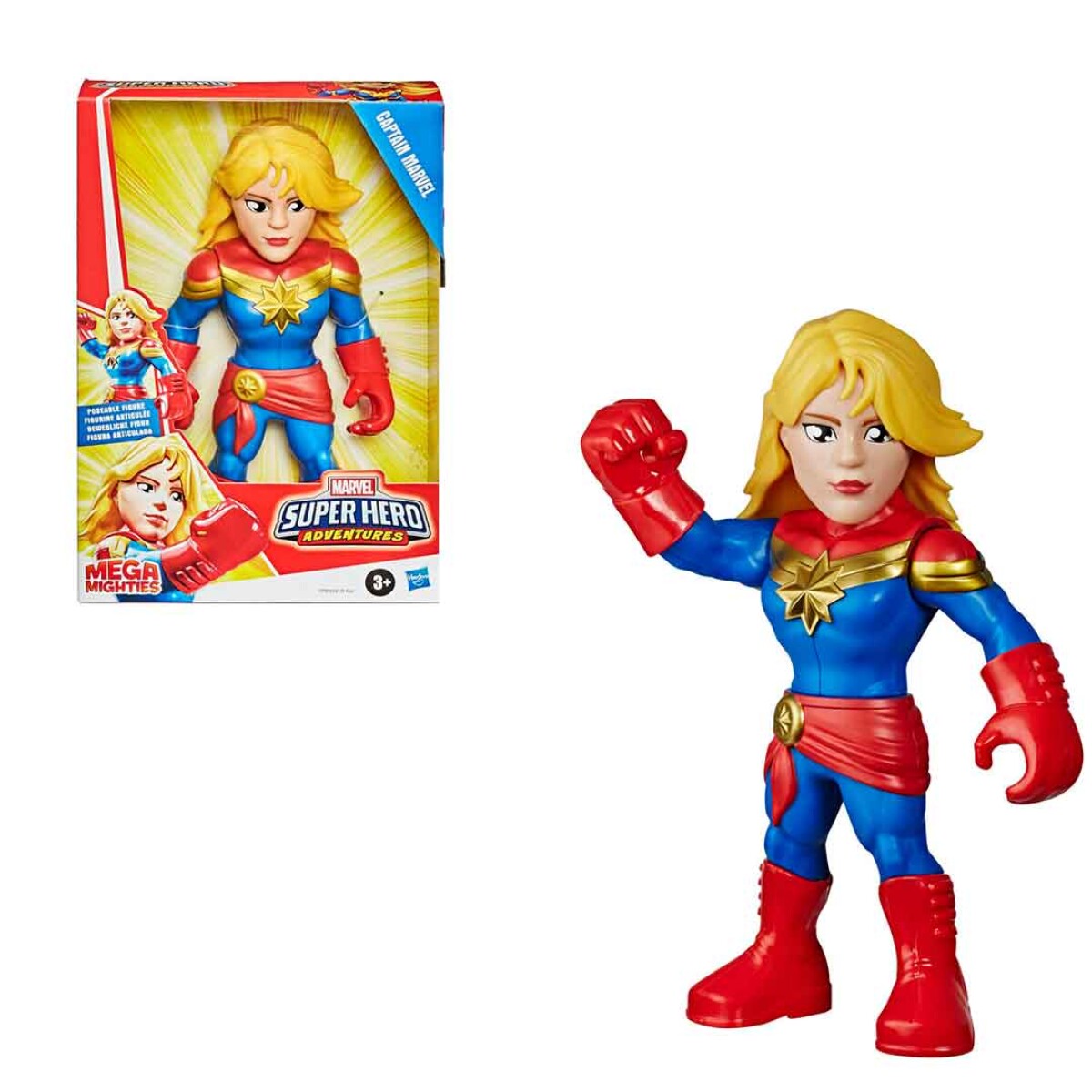 Figura Articulada Capitana marvel Super Hero Adventures - 001 