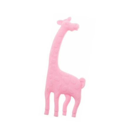 Mordillo jirafa de silicona Rosado