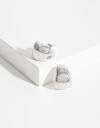 Aros Clips Metal Aros Gota Chunky - Plateado Rodio