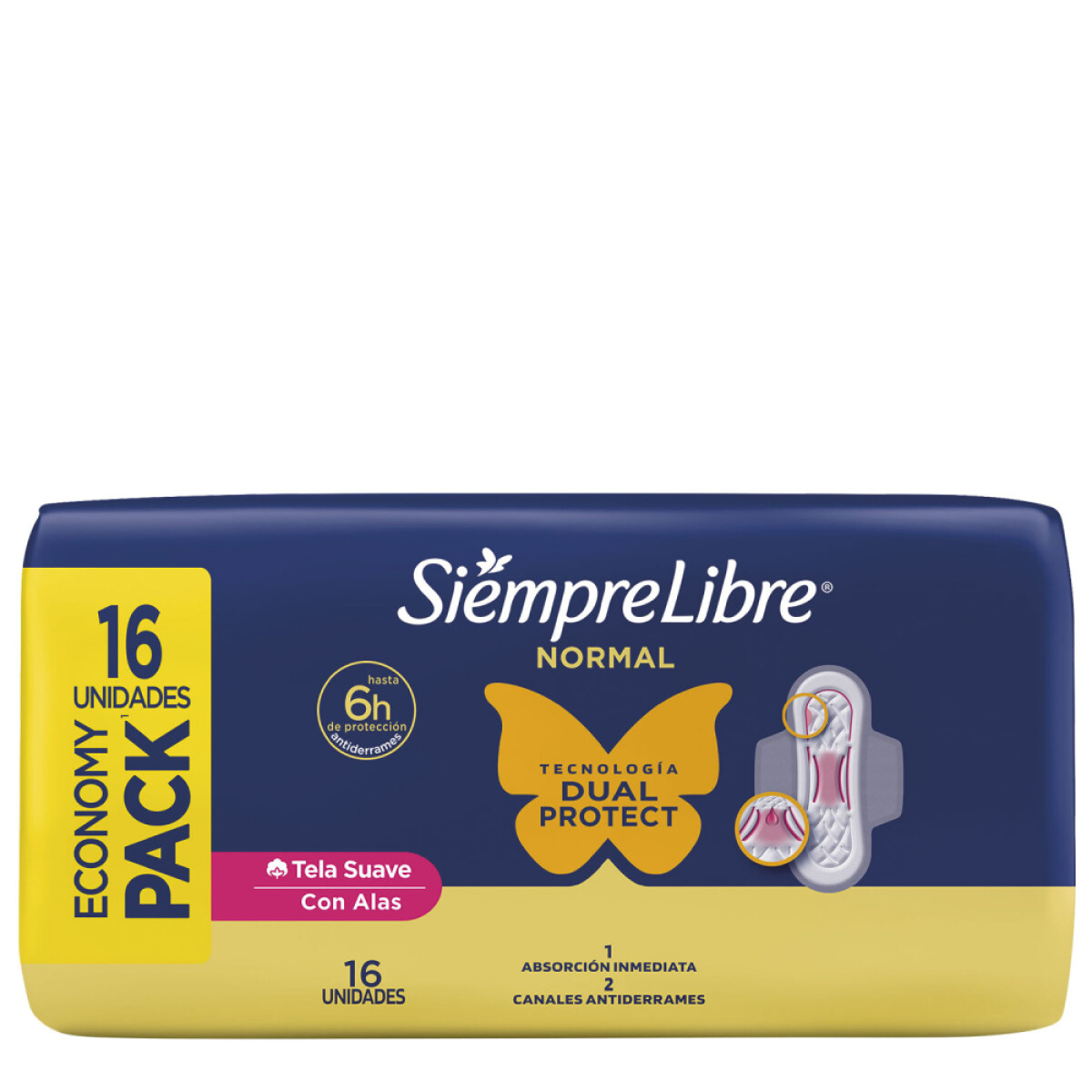 Toallitas Femeninas Siempre Libre Normal 16 