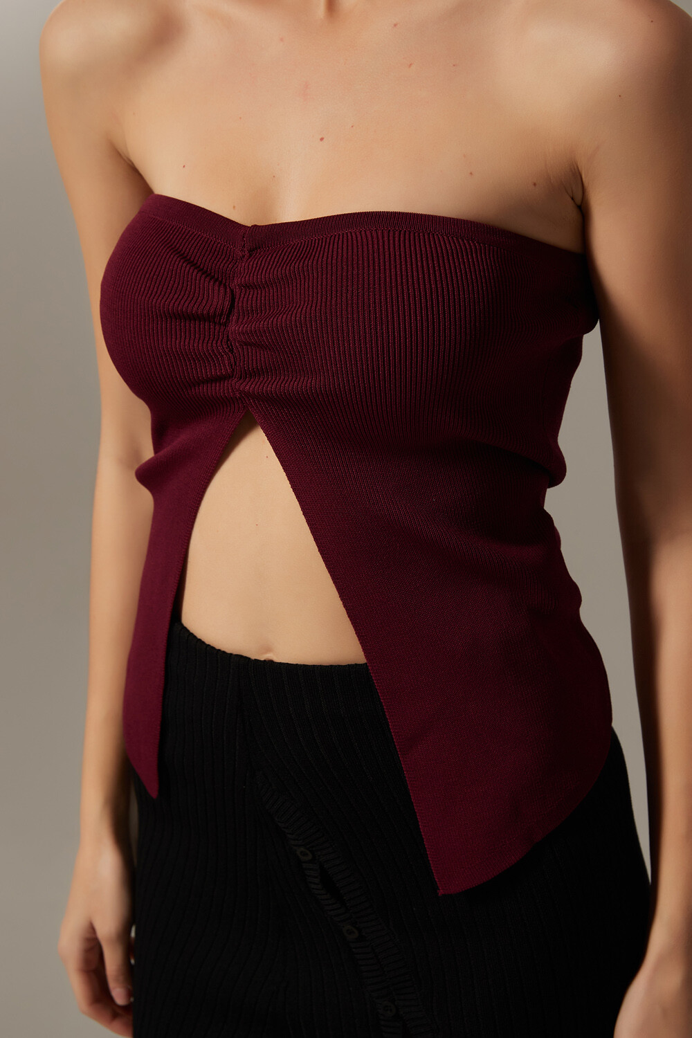 Tops Kartun Bordeaux Oscuro