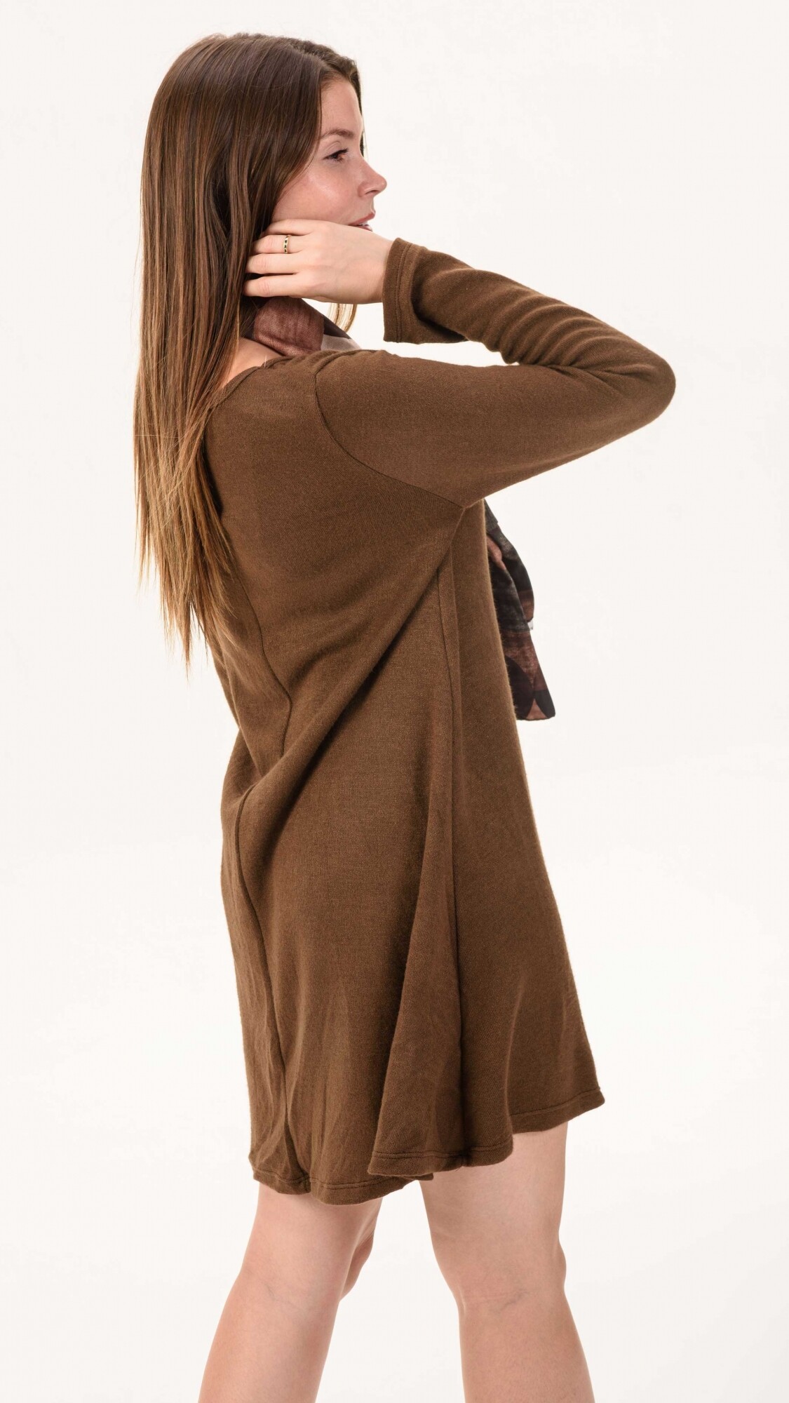 vestido Málaga chocolate