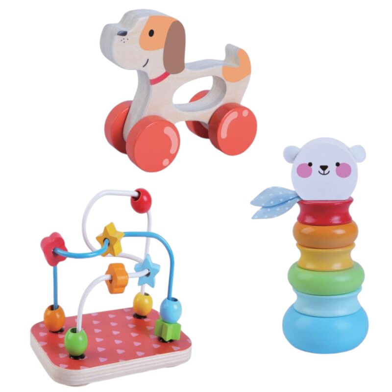 Set Didáctico 3en1 de Madera Laberinto y Encastre Set Didáctico 3en1 de Madera Laberinto y Encastre