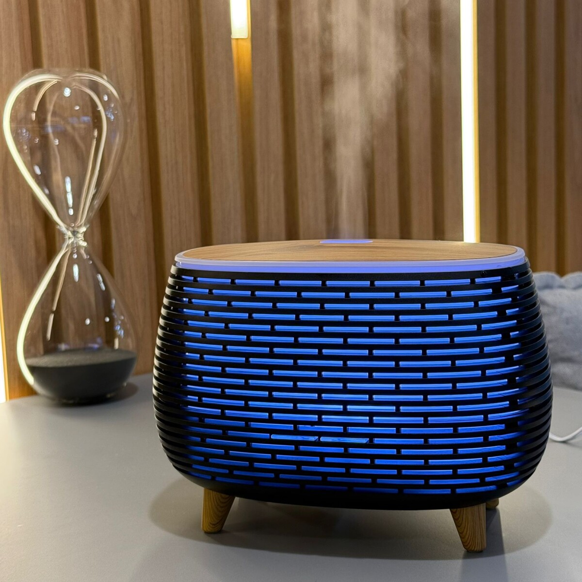 Difusor de Aromas, humidificador y luz nocturna 