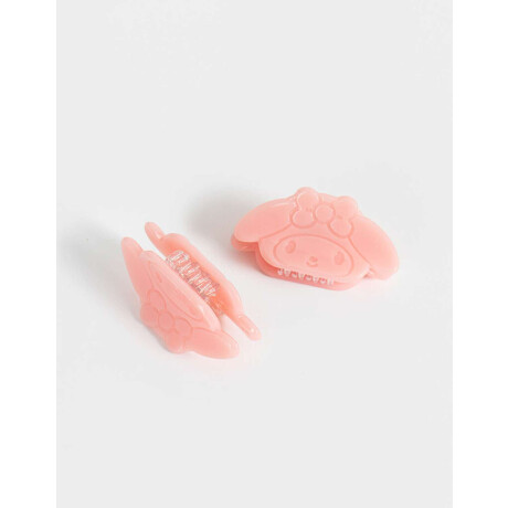 Set De Broches ''my Melody'' Rosa Claro