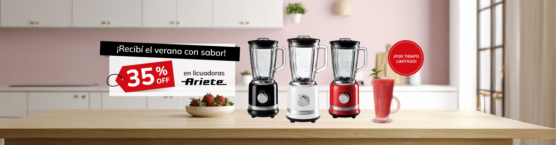 35% off licuadoras ariete