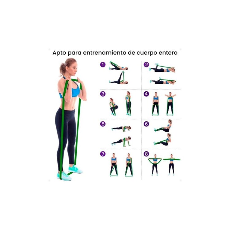 Banda Elastica de Resistencia Para Ejercicios Fitness 32mm Banda Elastica de Resistencia Para Ejercicios Fitness 32mm