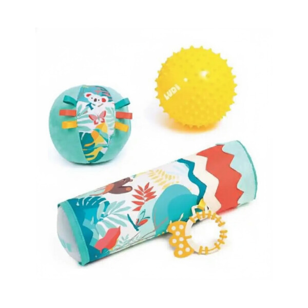 Juguete Sensorial Didáctico Sensorial Set Para Bebe Ludi Color Verde