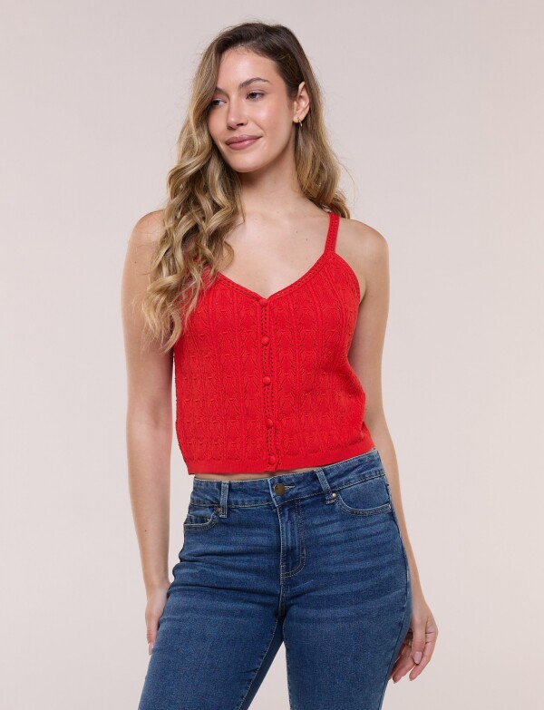 Top Tejido ROJO