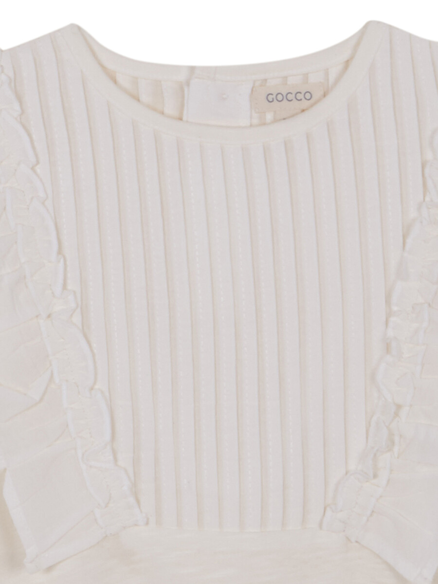 Camiblusa Jaretas Blanco Roto