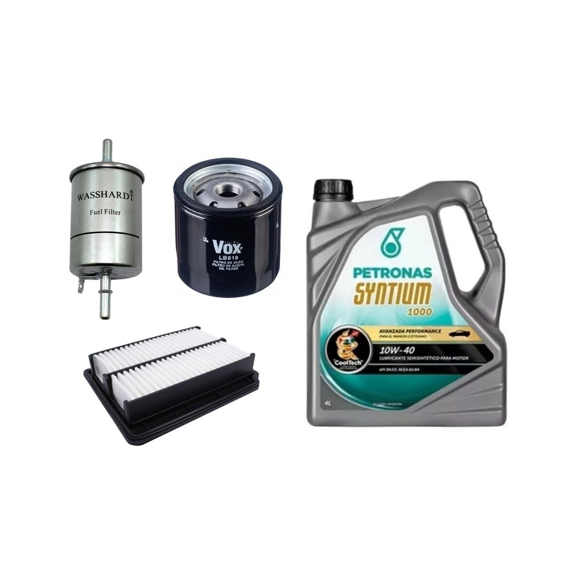 KIT DE FILTROS Y ACEITE 10W40 PETRONAS 