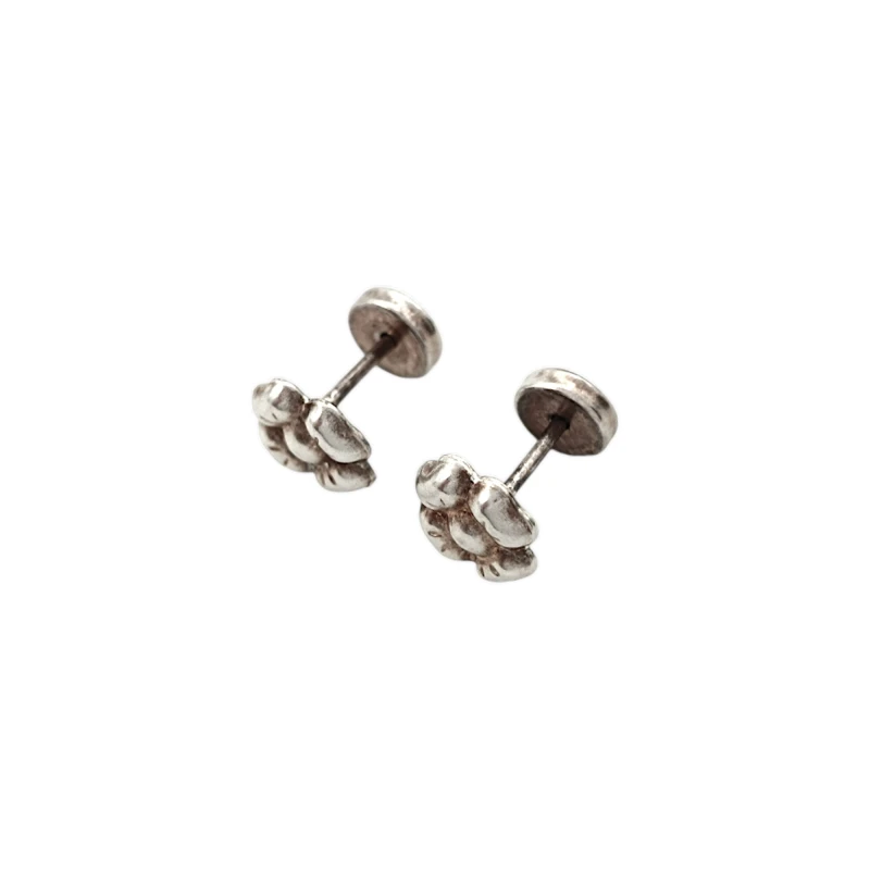 Abridores bebe Flor - Plata 925 - Sin Piedra - AB3007 sinpiedra