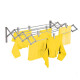 Tendedero plegable pared en aluminio 120 cm GRIS