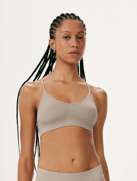 TOP BÁSICO SIN COSTURA BEIGE