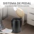 Cesto de basura 5 Litros Residuos Papelera Extraíble Acero Inoxidable Negro cb001 Cesto de basura 5 Litros Residuos Papelera Extraíble Acero Inoxidable Negro cb001