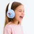 Auriculares Vincha Bluetooth Inalambricos Luces Microfono Variante Diseño Oso Celeste