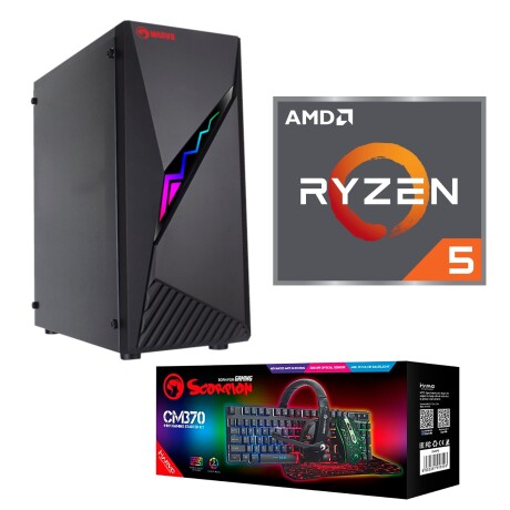 PC Gamer Marvo Ryzen 5 5600 16gb 128gb ssd+256gb hdd luces PC Gamer Marvo Ryzen 5 5600 16gb 128gb ssd+256gb hdd luces